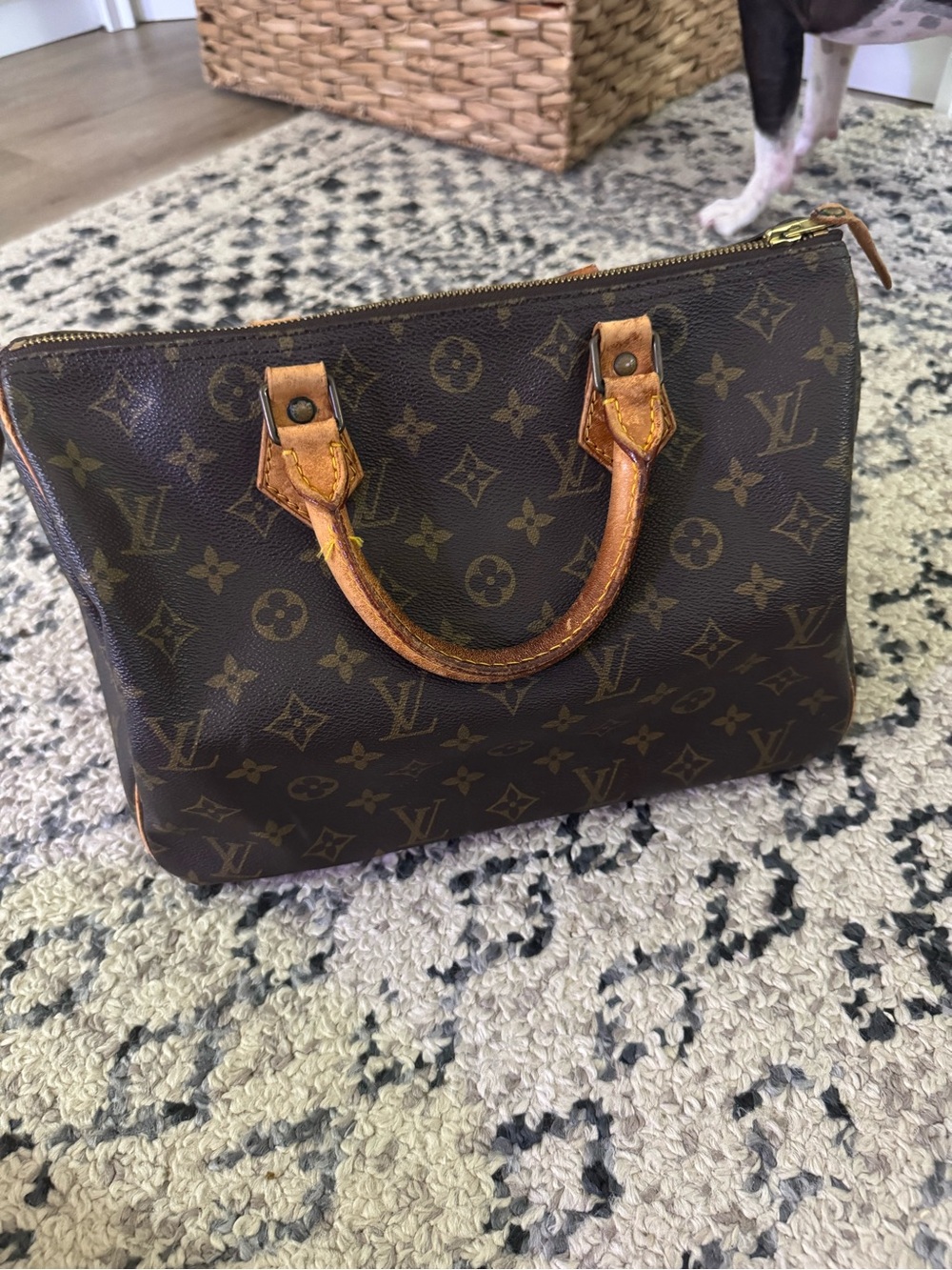 Louis Vuitton Monogram Speedy Top 30 Handle Bag - Brown/Gold/Tan - Picture 2 of 14
